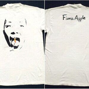 1999 Fiona Apple Fast As You Can Music Tour Double Sided Fan Graphic T-Shirt 05